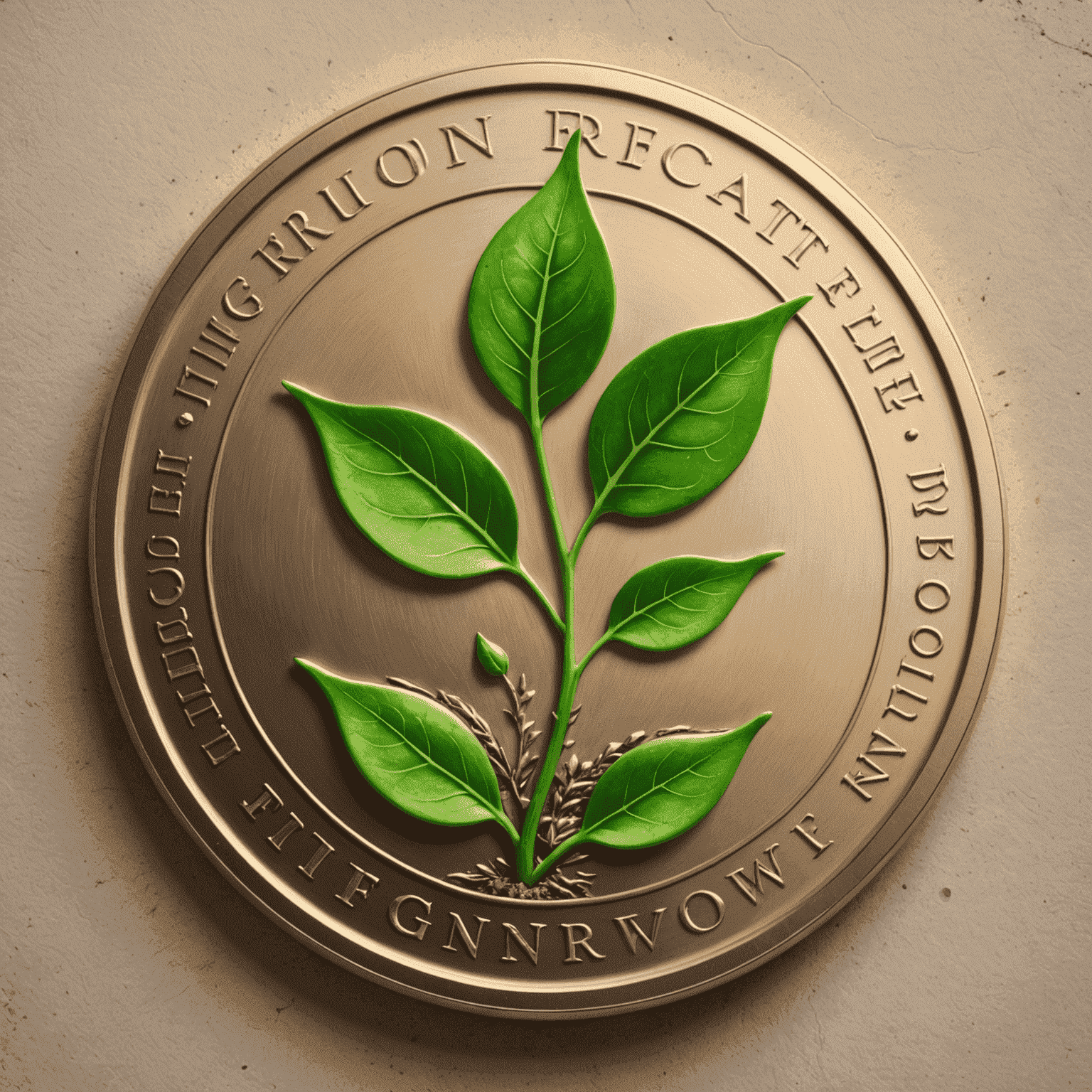 FinGrow logo - A stylized green sprout growing from a coin, symbolizing financial growth and education